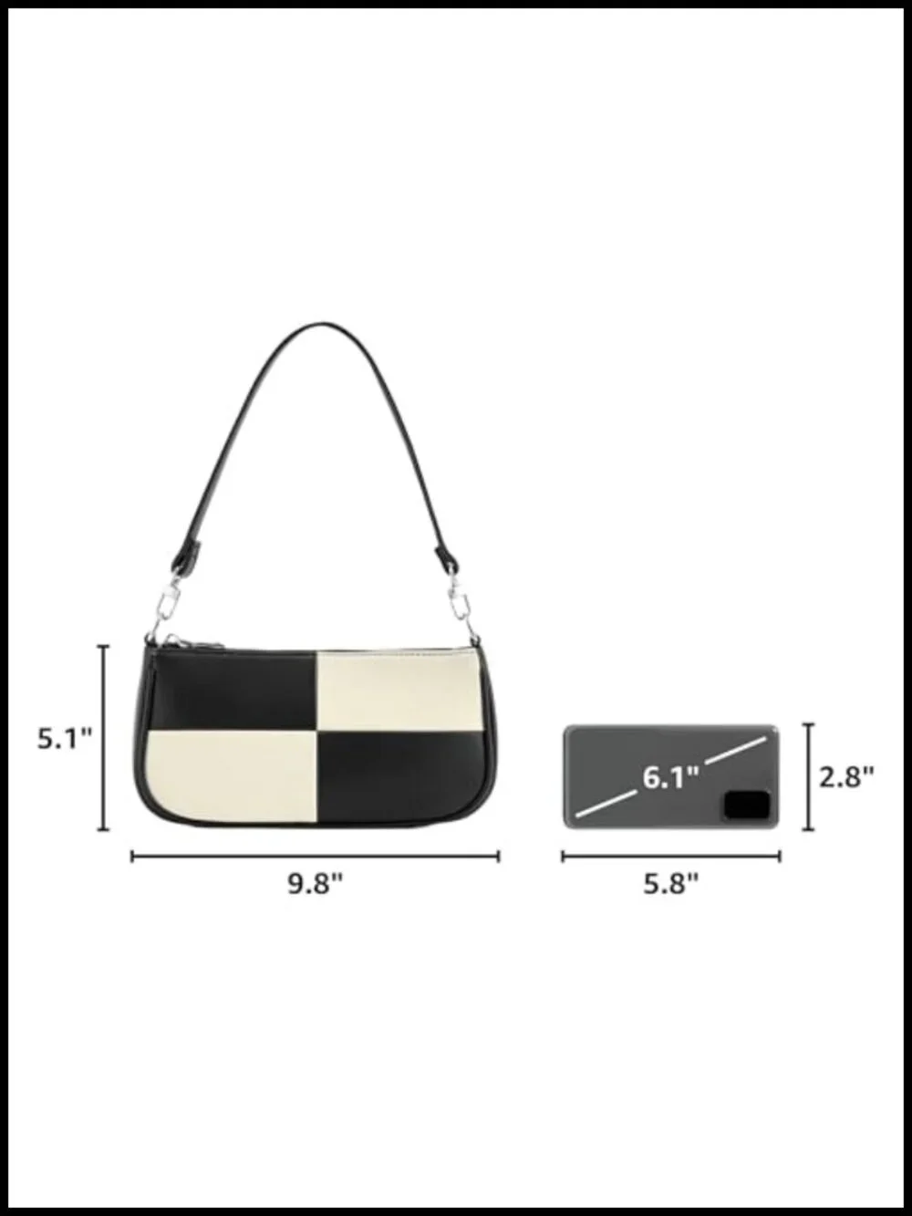 Hobo Shoulder Bag Crossbody Purse Vegan Leather with Removable Straps
